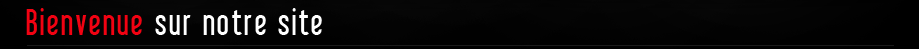 Bienvenue sur notre site